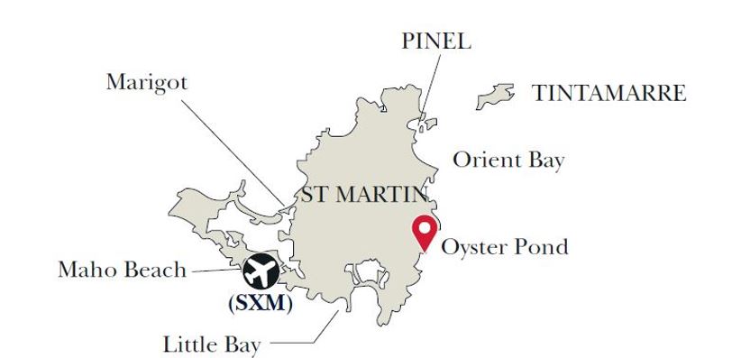 St. Martin map